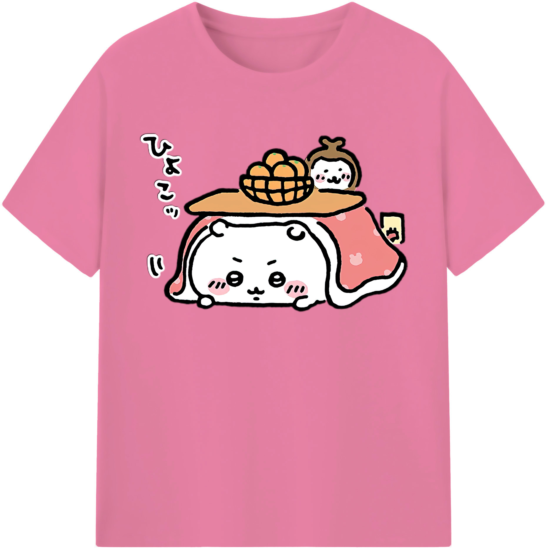 （画像用） ちいかわ ちいかわ Chii-kawa chiikawa 綿100％半袖Tシャツ（フロントプリント）